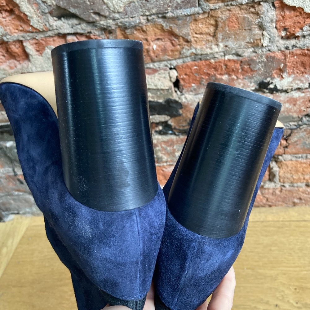 NWT SOLD OUT Rag & Bone Agnes Navy Suede Booties - Picture 7 of 10